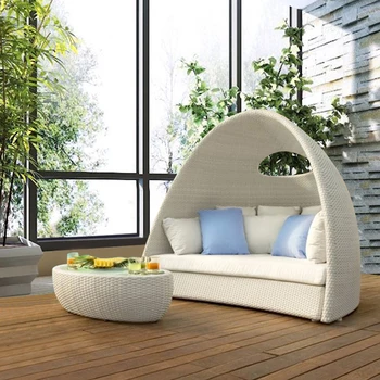Индивидуальный открытый диван-кровать с двойной птичьей клеткой, сплетенный из ротанга, вилла для отдыха, терраса для отдыха, кресло для отдыха, балкон, круглая кровать