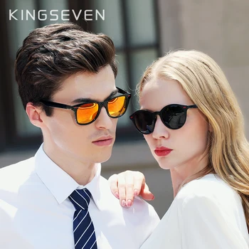 2 шт. Комбинированные солнцезащитные очки KINGSEVEN для влюбленных, Мужские и женские Солнцезащитные Очки для путешествий, Мужские Очки UV400 Gafas De Sol