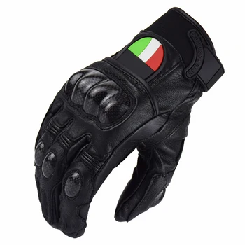 2018 Черные перчатки MX Moto gp для мотокросса из углеродистой натуральной кожи, Мотоциклетные командные гоночные Перчатки