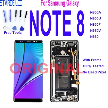 Новый Оригинальный ЖК-дисплей N950F Для Samsung Galaxy Note 8 С Рамкой Super AMOLED Note 8 SM-N950A N950U Запчасти для сенсорного ЖК-экрана