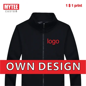 MYTEE, зимняя толстая повседневная куртка на молнии со стоячим воротником на заказ/Вышивка/Печать логотипа бренда DIY, куртка оптом