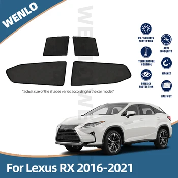 Для Lexus RX 300 450 H RX450H RX350 RX300 AL20 2016-2021 Автомобильный Солнцезащитный Козырек С Магнитом Защита От Солнца Сзади Переднее Заднее Стекло