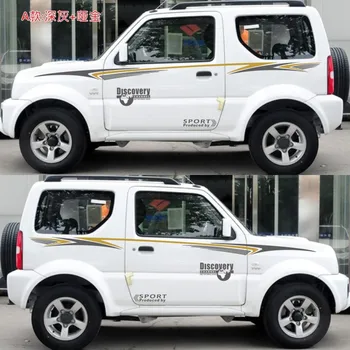 Для Suzuki Jimny 2012-2019 автомобильные наклейки Персонализированные наклейки на линию талии для тела Jimny модифицированная полная автомобильная цветочная полоса