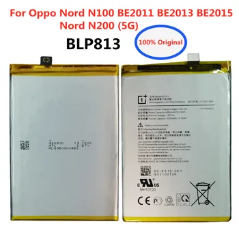 Высококачественный Оригинальный аккумулятор BLP813 Для Oppo Nord N100 BE2011 BE2013 BE2015/Nord N200 5G 5000mAh Phone Bateria + Инструменты