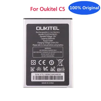 Высококачественная Сменная батарея 2000 мАч C5 Для Oukitel C5, Специальная Запасная батарея Для мобильного телефона Oukitel C5 PRO