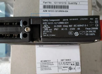 Новый оригинальный переключатель замка безопасности SCHMERSAL AZM 161CC-12/12RKN-024