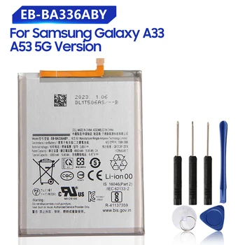Сменный Аккумулятор телефона Для Samsung Galaxy A53 A33 5G SM-A5360 A5360 EB-BA336ABY с подзарядкой 5000 мАч