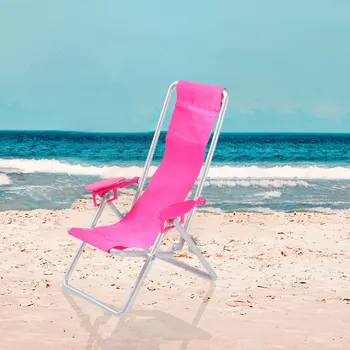 2 шт. Мини-пляжный стул, Складной шезлонг, Имитирующий Складной Пляжный стул, Модель шезлонга для дома, пляжные аксессуары