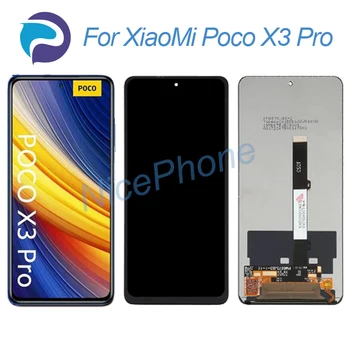Для XiaoMi Poco X3 Pro ЖК-дисплей с Сенсорным экраном Дигитайзер В Сборе Замена M2102J20SG, M2102J20SI Poco X3 Pro Экранный Дисплей