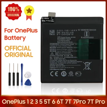 Оригинальная сменная батарея OnePlus BLP657 для OnePlus 5 ST BLP571 Для OnePlus 6 6T 7 7T BLP699 7 Pro 7T Pro OnePlus 1 2 3 3T