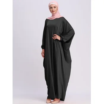 Мусульманский халат абая сяри женский в полный рост, простое мусульманское платье Для женщин, Хиджаб, абаи для Богослужения, Кафтан, Скромная одежда