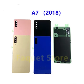 Новинка Для Samsung Galaxy A7 2018 A750 A750F SM-A750 A750FN Задняя крышка Аккумулятора A750 Задняя дверь 3D Стеклянная Панель Корпус Чехол Заменить