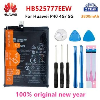 100% Оригинальный аккумулятор для телефона Huawei HB525777EEW 3800 мАч для HUAWEI P40 4G 5G, сменные батареи + инструменты