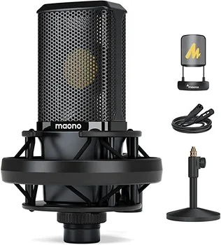 MAONO 34-мм конденсаторный XLR микрофон с большой диафрагмой Микрофон студийного оборудования для звукозаписи Микрофон для дубляжа прямой трансляции