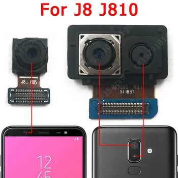 Оригинал Для Samsung Galaxy J8 J810 Камера заднего вида Фронтальная Основная камера Модуль Гибкой Замены Запасных Частей