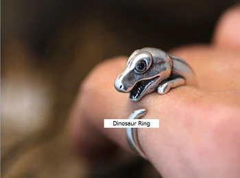 Новейшее модное ретро кольцо с динозавром, уникальные антикварные ювелирные изделия, регулируемый Свободный Размер