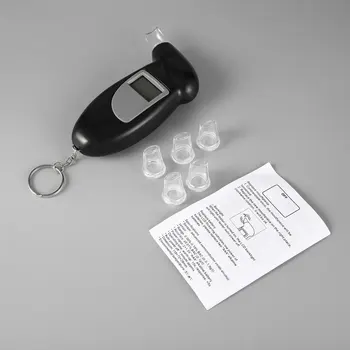 Цифровой Тестер алкоголя с Подсветкой, цифровой тестер алкоголя в дыхании, анализатор ЖК-детектора с подсветкой