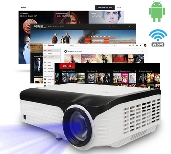 Цифровой проектор для домашнего кинотеатра Full HD 4k smart Android native 1080p WIFI проектор с высоким люменом