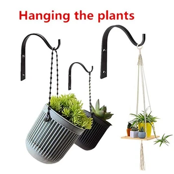 Подвесной кронштейн для растений, Металлический Крючок для растений, Декоративный настенный крючок для растений