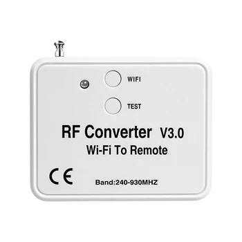 Розничная продажа, 2 предмета, Универсальный беспроводной преобразователь WiFi в RF, телефон вместо пульта дистанционного управления 240-930 МГц для Умного дома