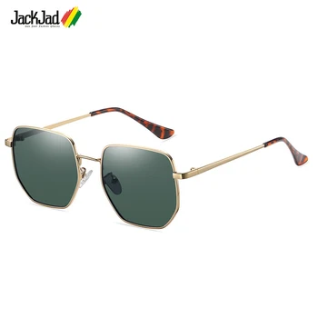 JackJad 2022 Модные Винтажные Классические Многоугольные Металлические Поляризованные Солнцезащитные очки в стиле 3764 Для женщин И Мужчин, Фирменный дизайн, Солнцезащитные очки, оттенки