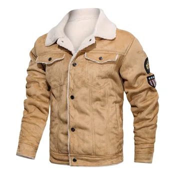 2023 Зимняя кожаная куртка пилота ВВС, Мужская толстая теплая военная куртка-бомбер, тактические куртки из искусственной кожи, мужское пальто, брендовая одежда