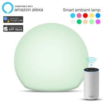 Интеллектуальное окружающее освещение Работа С Alexa Google Assistant Голосовое управление Водонепроницаемое Пылезащитное сенсорное Управление Переносная лампа для Умного Дома