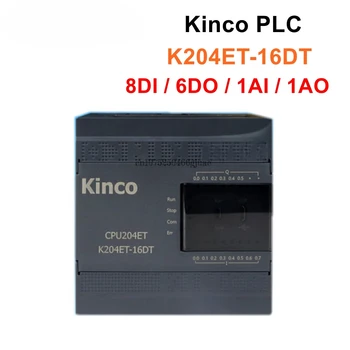 Новый Оригинальный процессорный модуль Kinco PLC K204ET-16DT DC24V 16-точечный, включая DI8 DO8 1AI 1AO 2шт RS485 Ethernet связь