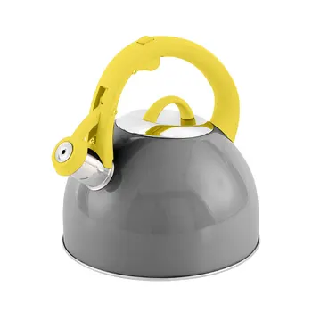 Желтый Цвет, Газовый индукционный чайник со свистом Из нержавеющей Стали, емкость 2,5 л, чайник для плиты, чайник для вашей кухни
