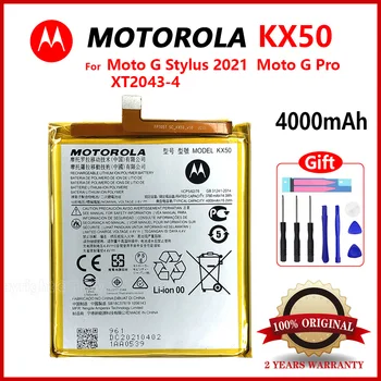 Оригинальный Motorola Batteria KX50 Сменный Аккумулятор KX 50 Для Moto G Stylus 2021 Moto G Pro XT2043-4 Батареи мобильного телефона