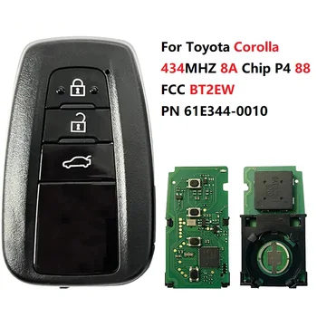 CN007125 Смарт-ключ для Toyota Corolla 434 МГц 8A Чип P4 88 3 Кнопки Модель BT2EW PN 61E344-0010