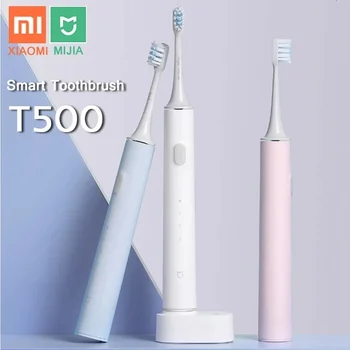 Xiaomi Mijia T500 Звуковая Электрическая Зубная щетка Xiaomi Battery Длительный срок службы IPX7 Умная Зубная щетка С Высокочастотной вибрацией Магнитная
