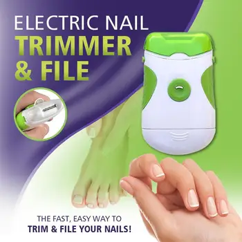 Электрический Триммер для ногтей и пилочка для ногтей, Электронный инструмент для маникюра и Педикюра Herramientas, Инструменты для стрижки ногтей Coupe Ongle Nail Cutter